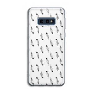 CaseCompany Pluimen: Samsung Galaxy S10e Transparant Hoesje