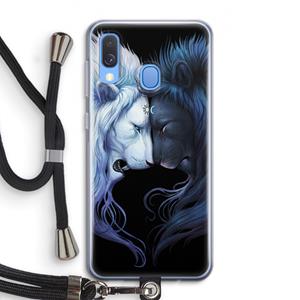 CaseCompany Brotherhood: Samsung Galaxy A40 Transparant Hoesje met koord
