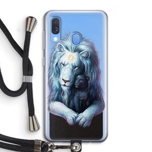 CaseCompany Child Of Light: Samsung Galaxy A40 Transparant Hoesje met koord