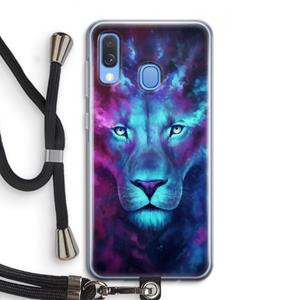 CaseCompany Firstborn: Samsung Galaxy A40 Transparant Hoesje met koord