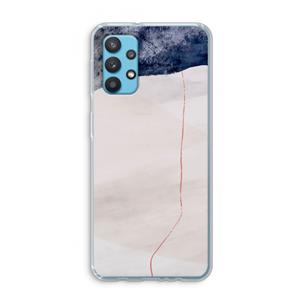 CaseCompany Stone White: Samsung Galaxy A32 4G Transparant Hoesje