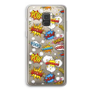 CaseCompany Pow Smack: Samsung Galaxy A8 (2018) Transparant Hoesje