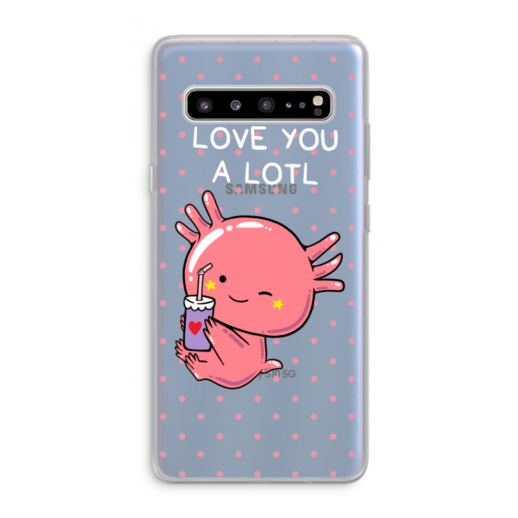 CaseCompany Love You A Lotl: Samsung Galaxy S10 5G Transparant Hoesje
