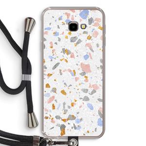 CaseCompany Terrazzo N°8: Samsung Galaxy J4 Plus Transparant Hoesje met koord