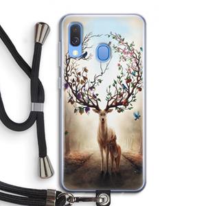CaseCompany Seasons Change: Samsung Galaxy A40 Transparant Hoesje met koord