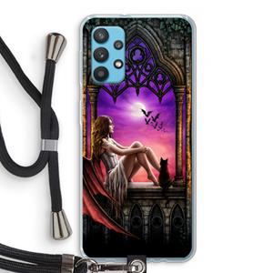 CaseCompany Kinderen van de nacht: Samsung Galaxy A32 4G Transparant Hoesje met koord