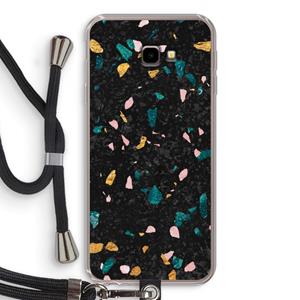 CaseCompany Terrazzo N°10: Samsung Galaxy J4 Plus Transparant Hoesje met koord