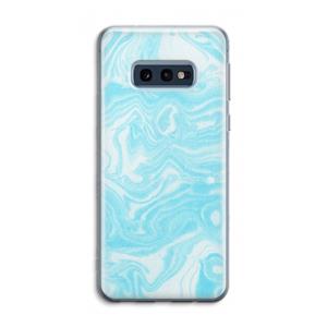 CaseCompany Waterverf blauw: Samsung Galaxy S10e Transparant Hoesje
