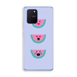 CaseCompany Smiley watermeloen: Samsung Galaxy Note 10 Lite Transparant Hoesje