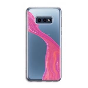 CaseCompany Paarse stroom: Samsung Galaxy S10e Transparant Hoesje