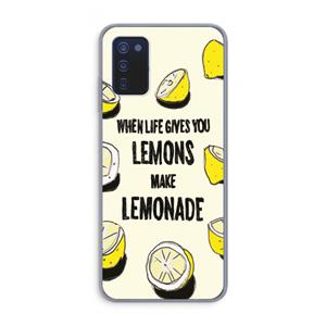 CaseCompany Lemonade: Samsung Galaxy A03s Transparant Hoesje