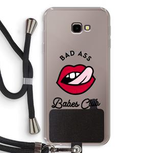 CaseCompany Badass Babes Club: Samsung Galaxy J4 Plus Transparant Hoesje met koord