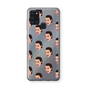 CaseCompany Ugly Cry Call: Samsung Galaxy A21s Transparant Hoesje