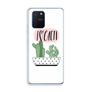 CaseCompany I love cacti: Samsung Galaxy Note 10 Lite Transparant Hoesje