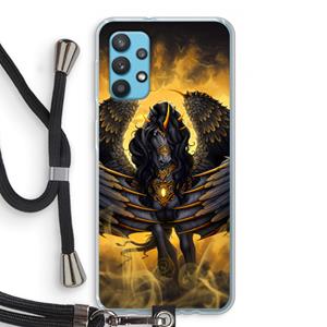 CaseCompany Pegasus: Samsung Galaxy A32 4G Transparant Hoesje met koord