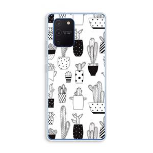 CaseCompany Cactusmotief: Samsung Galaxy Note 10 Lite Transparant Hoesje