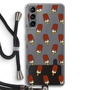 CaseCompany Yummy: Samsung Galaxy S21 Transparant Hoesje met koord