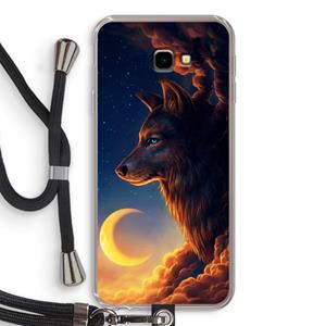 CaseCompany Night Guardian: Samsung Galaxy J4 Plus Transparant Hoesje met koord