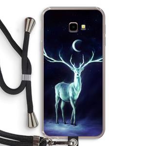 CaseCompany Nightbringer: Samsung Galaxy J4 Plus Transparant Hoesje met koord