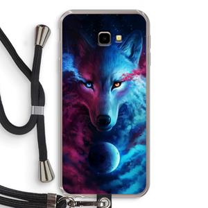 CaseCompany Where Light And Dark Meet: Samsung Galaxy J4 Plus Transparant Hoesje met koord