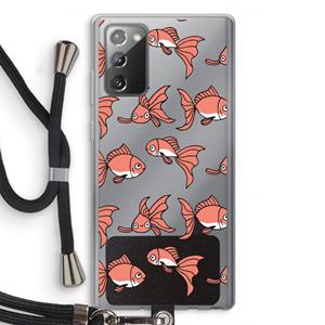 CaseCompany Blub: Samsung Galaxy Note 20 / Note 20 5G Transparant Hoesje met koord