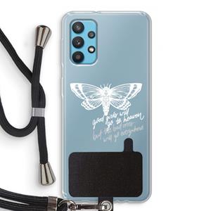 CaseCompany Good or bad: Samsung Galaxy A32 4G Transparant Hoesje met koord