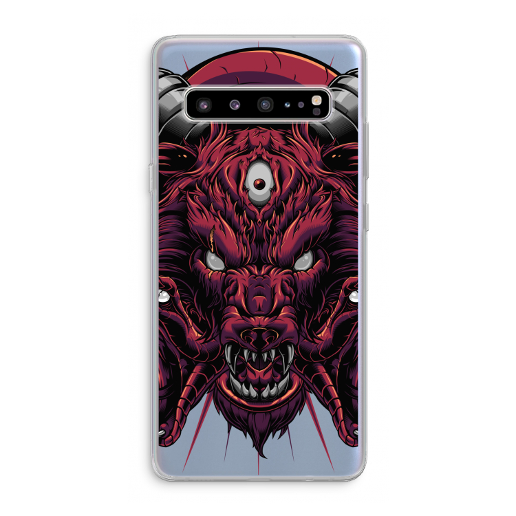 CaseCompany Hell Hound and Serpents: Samsung Galaxy S10 5G Transparant Hoesje