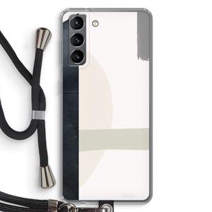 CaseCompany Baca: Samsung Galaxy S21 Transparant Hoesje met koord