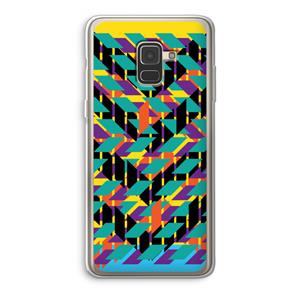 CaseCompany Skew Bee 1: Samsung Galaxy A8 (2018) Transparant Hoesje