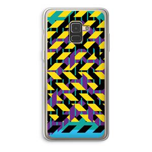CaseCompany Skew Bee 3: Samsung Galaxy A8 (2018) Transparant Hoesje