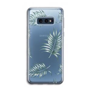 CaseCompany Simple leaves: Samsung Galaxy S10e Transparant Hoesje