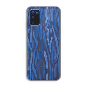 CaseCompany Blauwe nerven: Samsung Galaxy A03s Transparant Hoesje