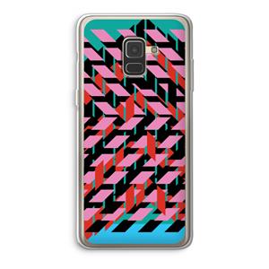 CaseCompany Skew Blush 2: Samsung Galaxy A8 (2018) Transparant Hoesje