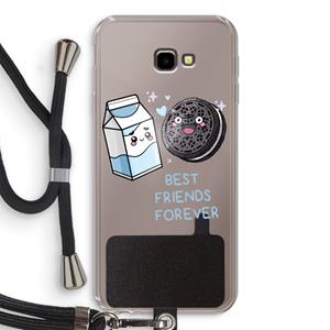 CaseCompany Best Friend Forever: Samsung Galaxy J4 Plus Transparant Hoesje met koord