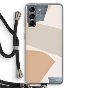 CaseCompany Formo: Samsung Galaxy S21 Transparant Hoesje met koord