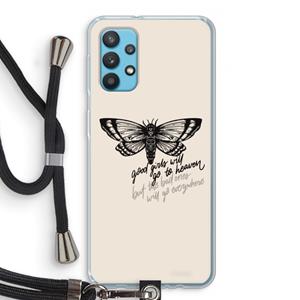 CaseCompany Good or bad: Samsung Galaxy A32 4G Transparant Hoesje met koord