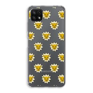 CaseCompany Leeuwenkoppen: Samsung Galaxy A22 5G Transparant Hoesje