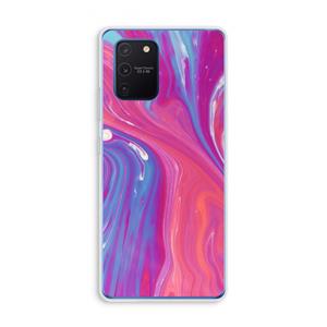 CaseCompany Paarse stroom: Samsung Galaxy Note 10 Lite Transparant Hoesje