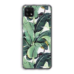 CaseCompany Bananenbladeren: Samsung Galaxy A22 5G Transparant Hoesje