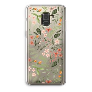 CaseCompany Sweet little flowers: Samsung Galaxy A8 (2018) Transparant Hoesje