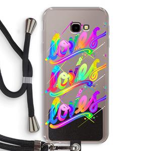 CaseCompany Loves: Samsung Galaxy J4 Plus Transparant Hoesje met koord