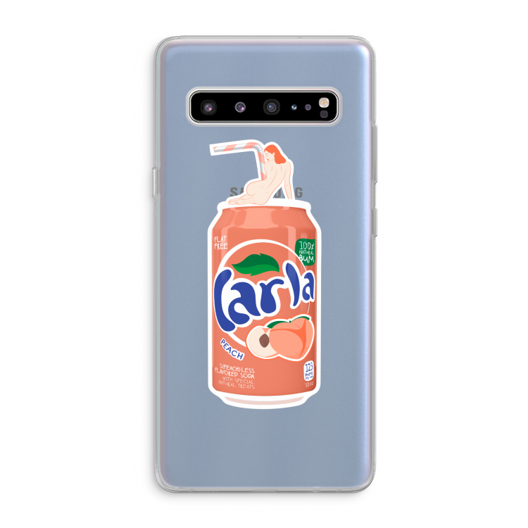 CaseCompany S(peach)less: Samsung Galaxy S10 5G Transparant Hoesje
