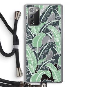 CaseCompany This Sh*t Is Bananas: Samsung Galaxy Note 20 / Note 20 5G Transparant Hoesje met koord