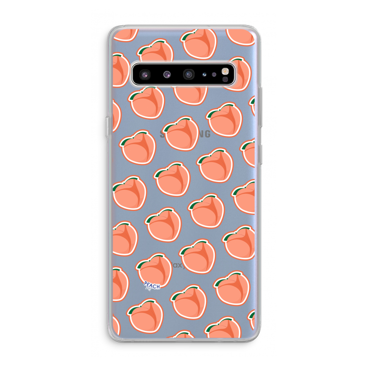 CaseCompany Just peachy: Samsung Galaxy S10 5G Transparant Hoesje