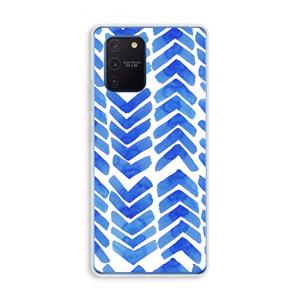 CaseCompany Blauwe pijlen: Samsung Galaxy Note 10 Lite Transparant Hoesje