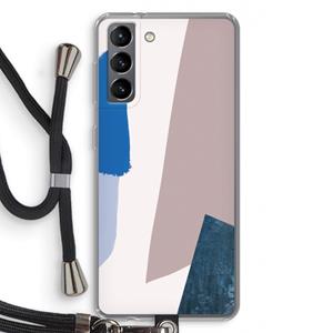 CaseCompany Lapis: Samsung Galaxy S21 Transparant Hoesje met koord