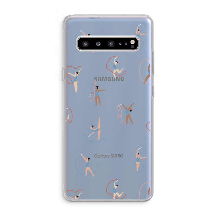 CaseCompany Dancing #3: Samsung Galaxy S10 5G Transparant Hoesje