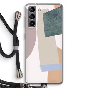 CaseCompany Lindo: Samsung Galaxy S21 Transparant Hoesje met koord