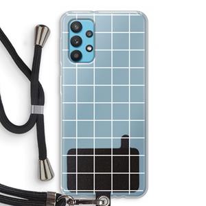 CaseCompany Rooster 2: Samsung Galaxy A32 4G Transparant Hoesje met koord