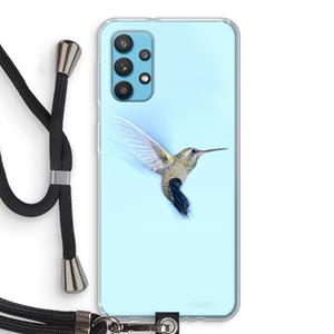 CaseCompany Kolibri: Samsung Galaxy A32 4G Transparant Hoesje met koord